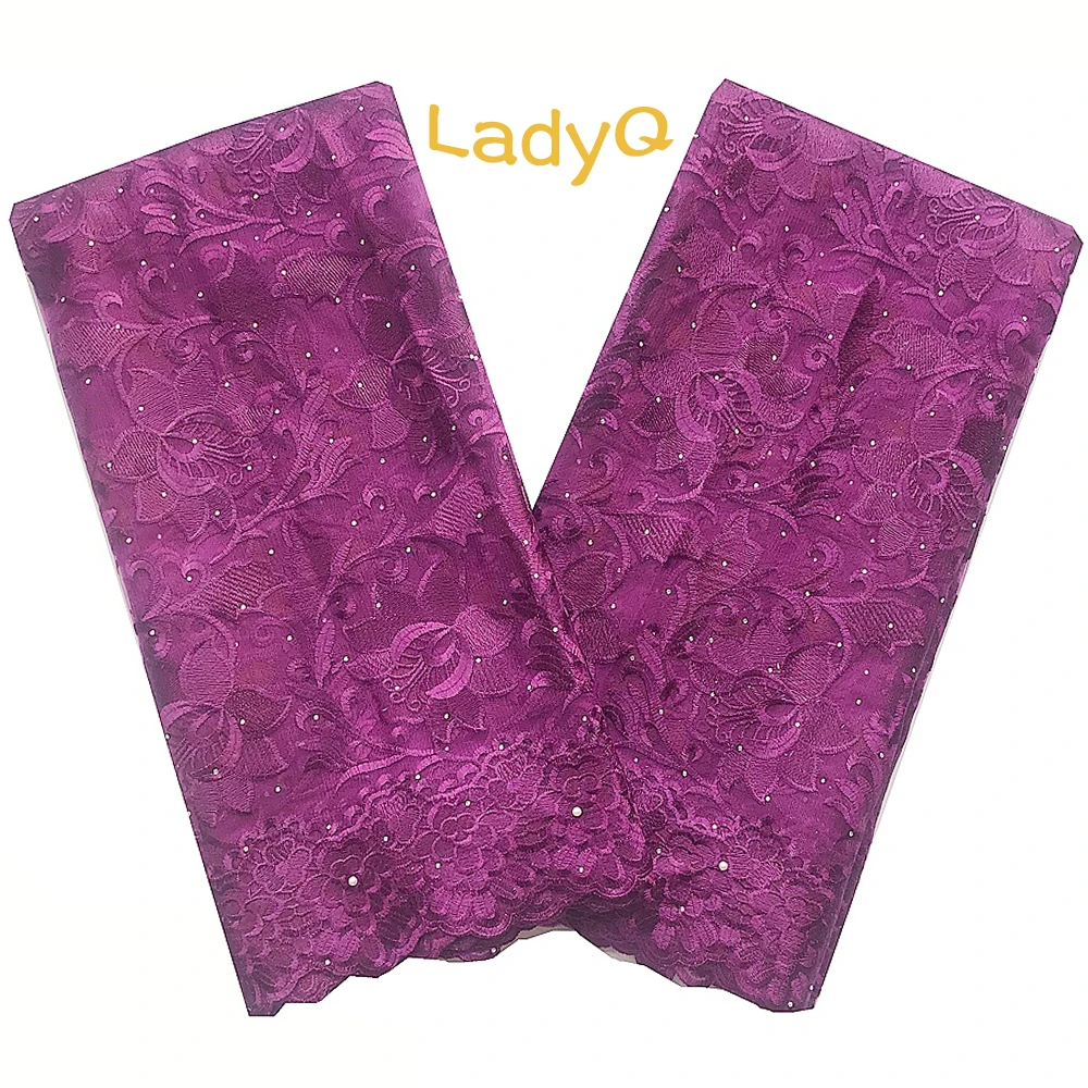 Золотые нигерийские высококачественные африканские синие Кружева 5 ярдов