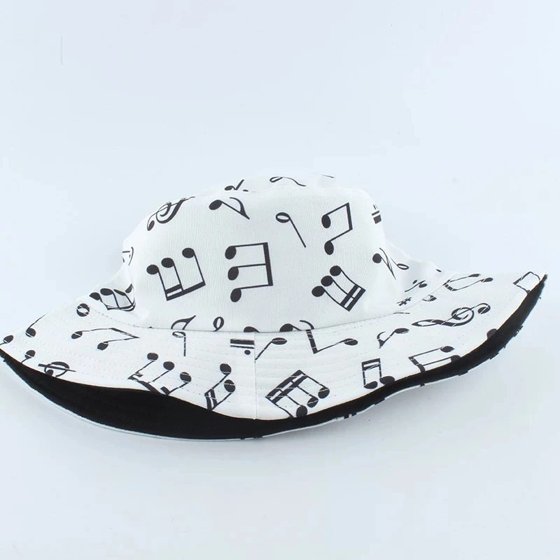 

Unisex Summer Sun Hats For Women Cartoon Print Double-sided Panama Bucket Hat Reversible Fishing Hip Hop Cap Men Fisherman Hat