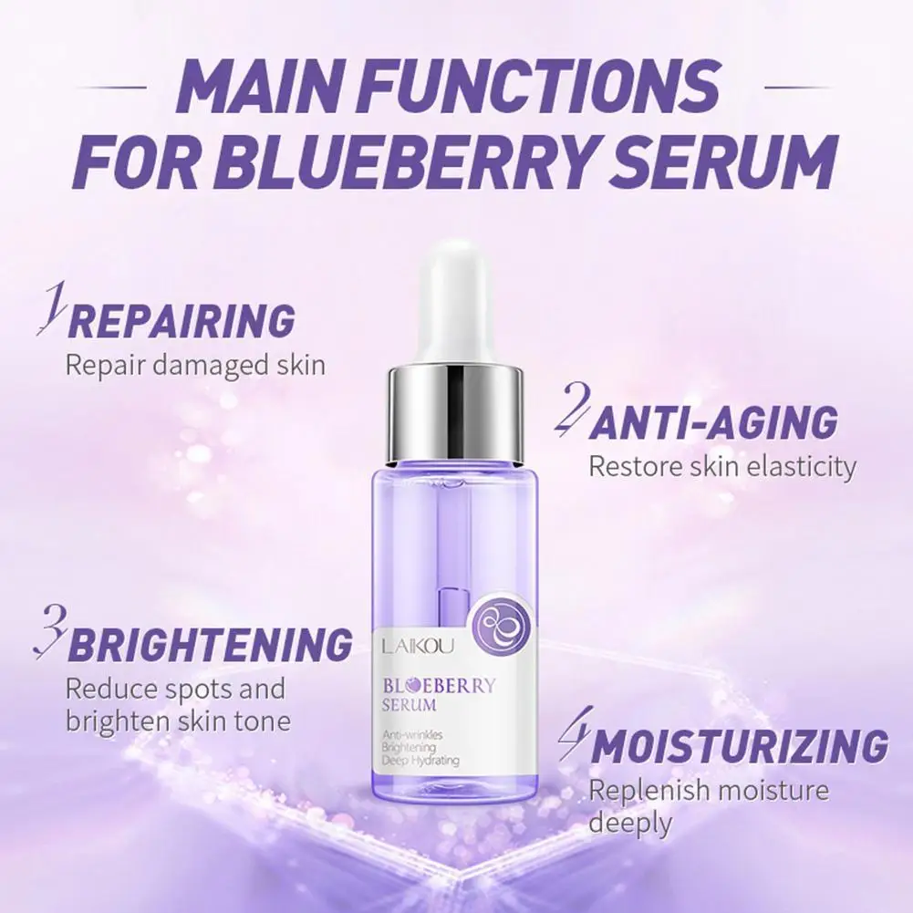 

17ml Blueberry Rose Moisturizing And Anti Essence Plant Pores Extract Firming Shrinking Lifting Oil Control S6Y4