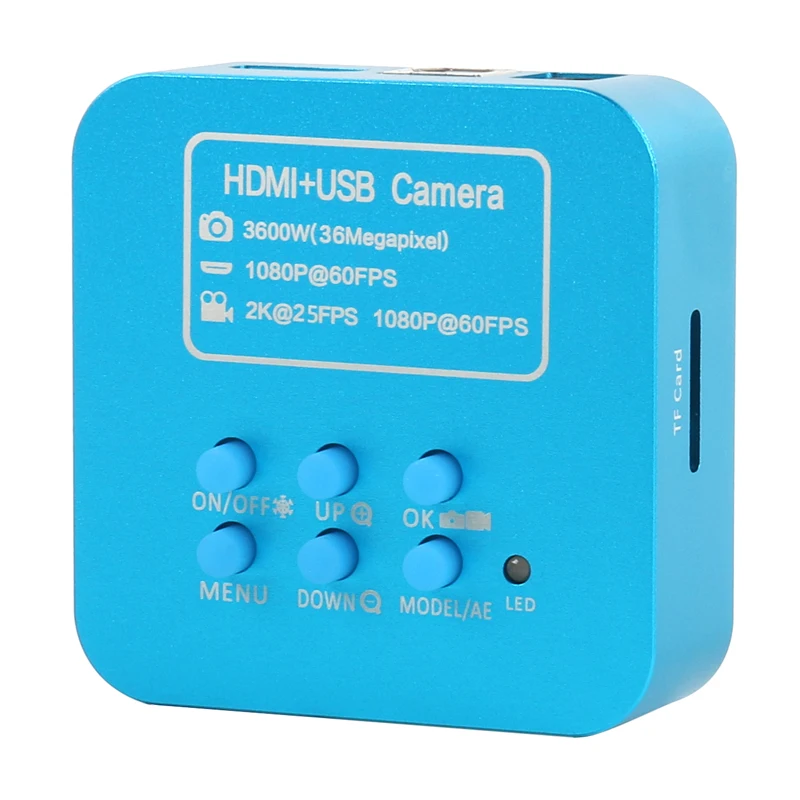 Промышленный электронный видеомикроскоп 36MP 2K 1080P 60FPS HDMI USB камера 130X Zoom C образное