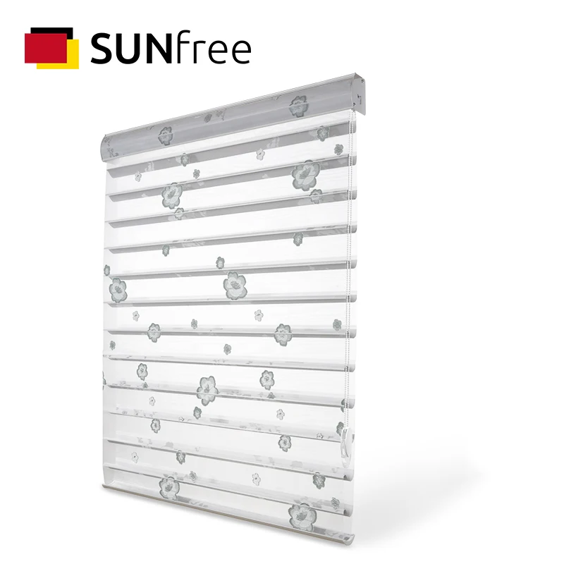 

SUNfree Luxury jacquard fabric Shangri-la Blinds Fashion Printing Window Shades for Home office Decoration Customize size
