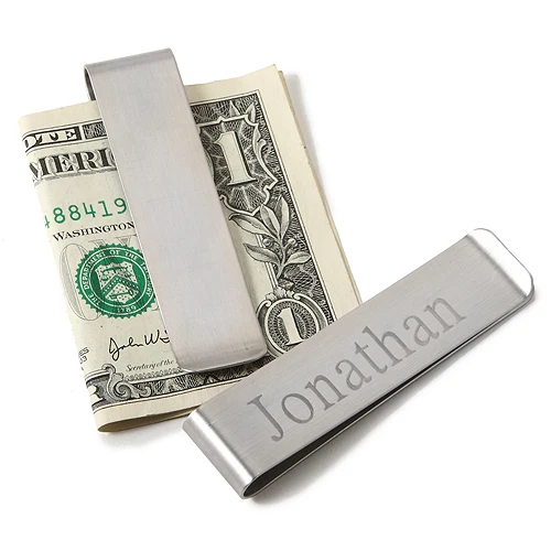 

Personalized Simple Design Zinc Alloy Money Clips Customzlied Favor Gift