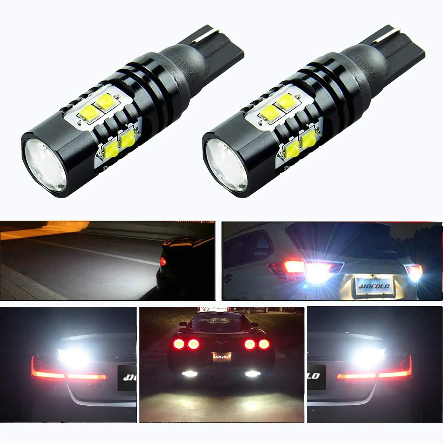 2x W16W T10 T15 светодиодный ные лампы 12 В 3030 10SMD Canbus OBC безошисветильник 921 912 лампочка