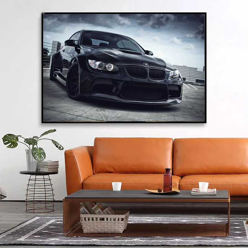 

Sport Super Car M3 Wallpaper Wall Art Canvas Poster and Print Canvas Painting Decorative Picture Living Room Home Decor Artwork