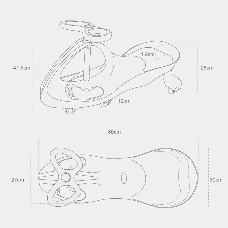 Игрушка для катания голубой/розовый/зеленый новый ПП детский плазменный