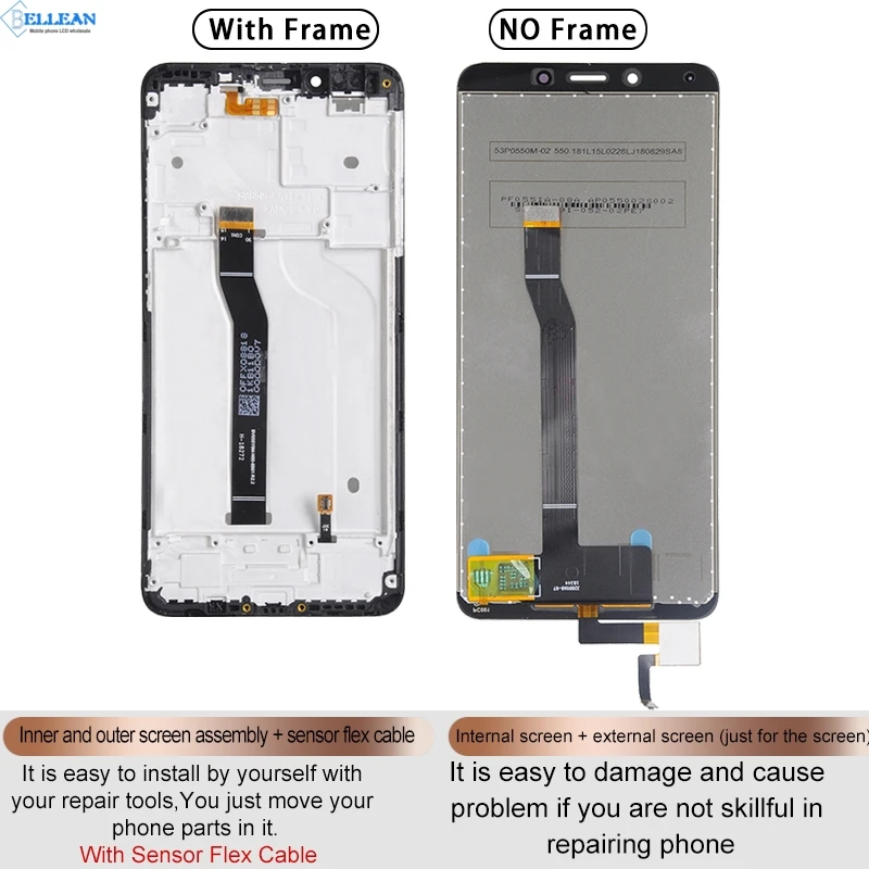 Dinamico 1 шт. для Xiaomi Redmi 6 lcd 6A дисплей кодирующий преобразователь сенсорного экрана в сборе с рамкой с инструментами