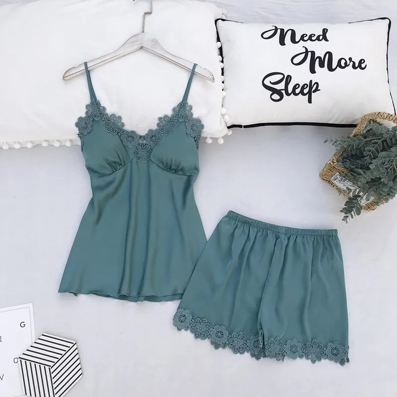 

Summer Fashion Women's Sexy Homedress Pajamas Suit Spaghetti Strap Nightgown Thin Ice Silk Sleepwear Comfortable Home Clothing