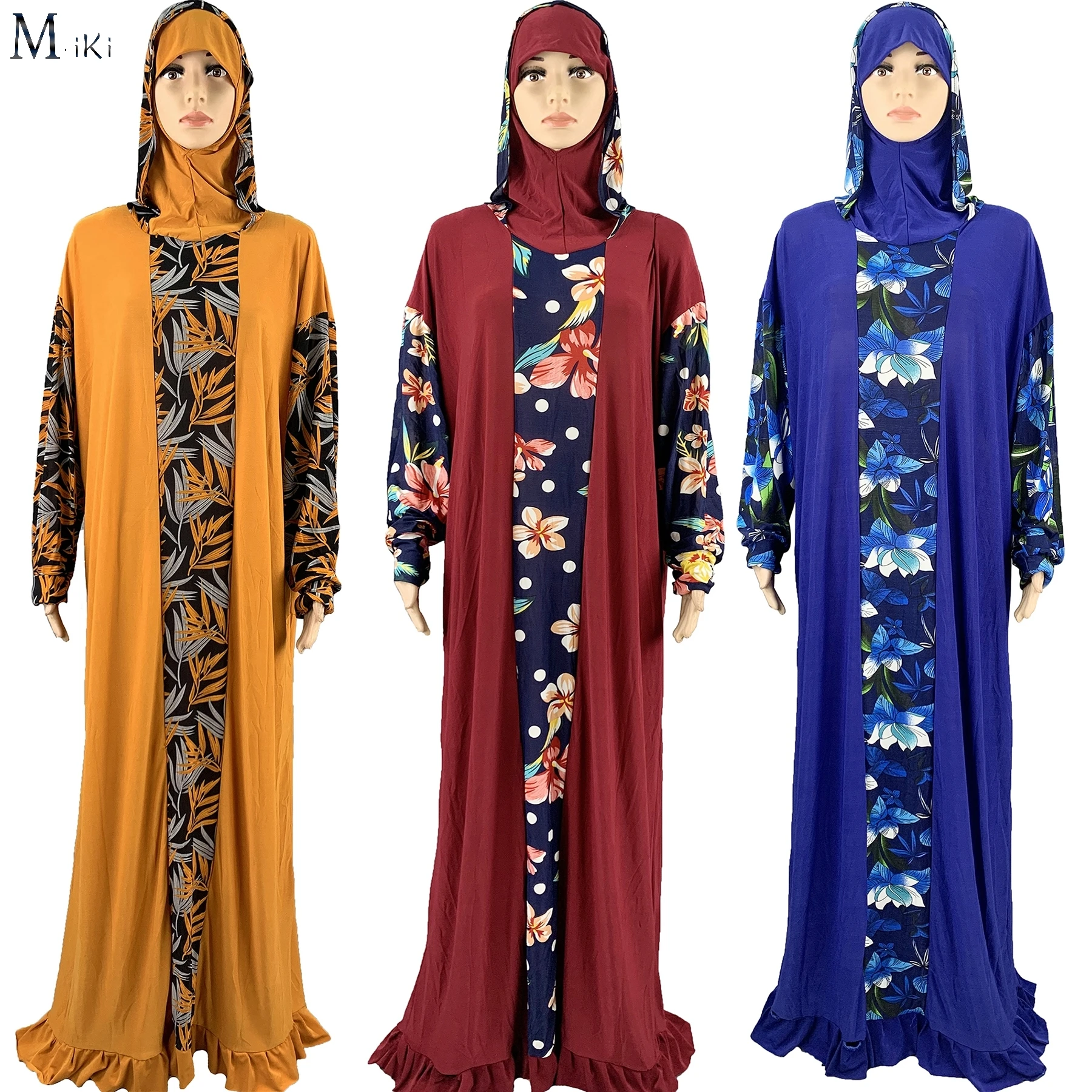 Новинка 2021 года, Африканское платье Sudi, 1 шт., хиджаб, Дубайский остров, цветочное Abaya, платье для мусульманской женщины, марокканская женская ...