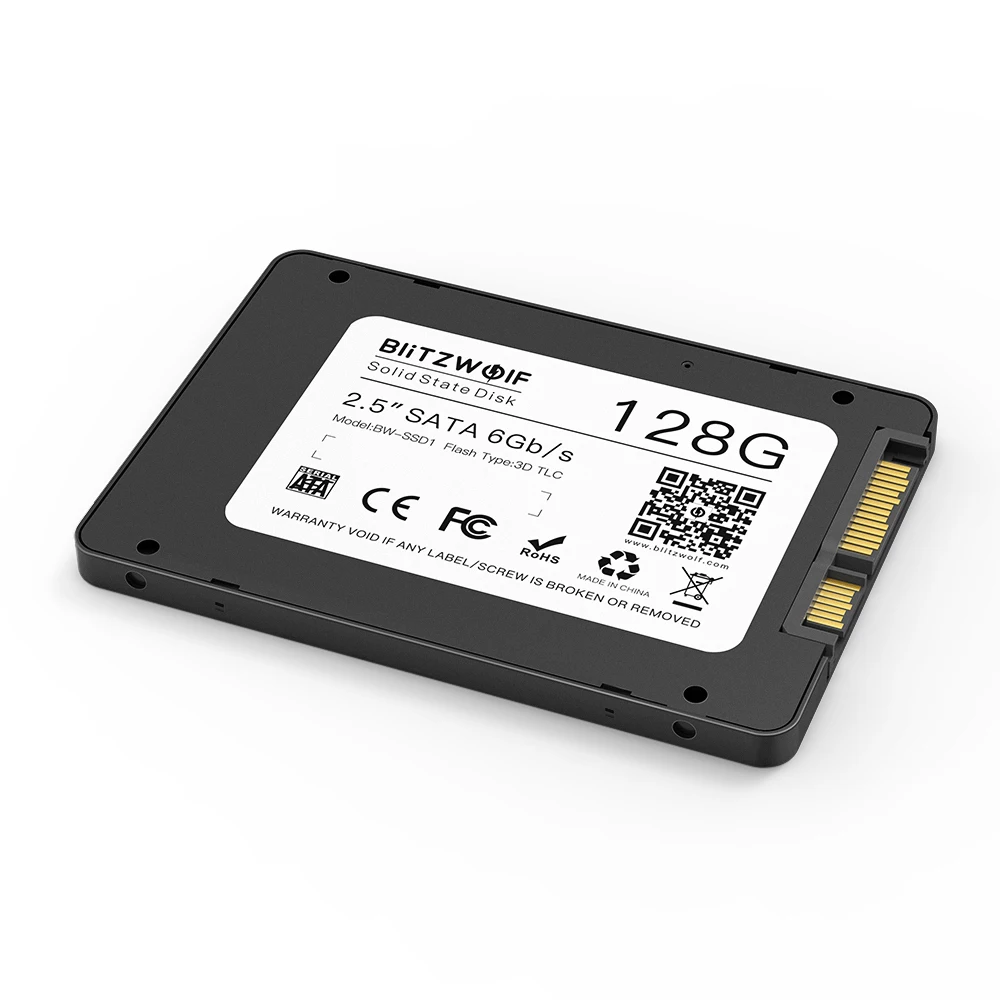 Твердотельный накопитель BlitzWolf 128 ГБ 256 512 2 5 дюйма SATA3 6 Гбит/с чип TLC внутренний