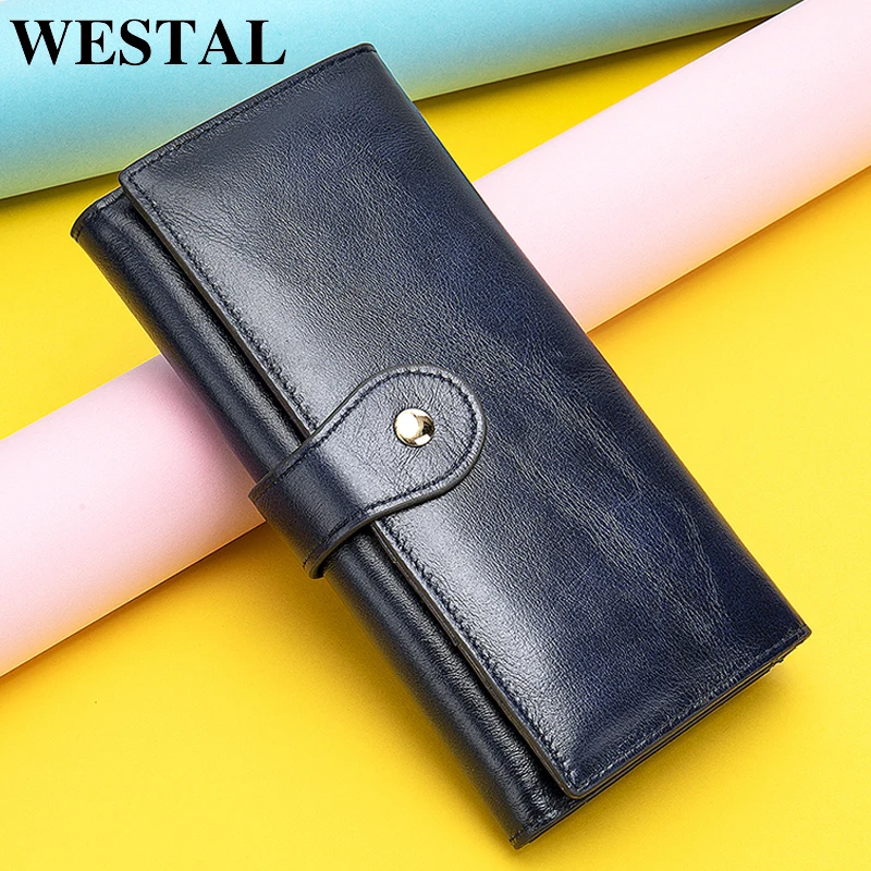 WESTAL Женский кошелек из натуральной кожи сумочка роскошные женские бумажники