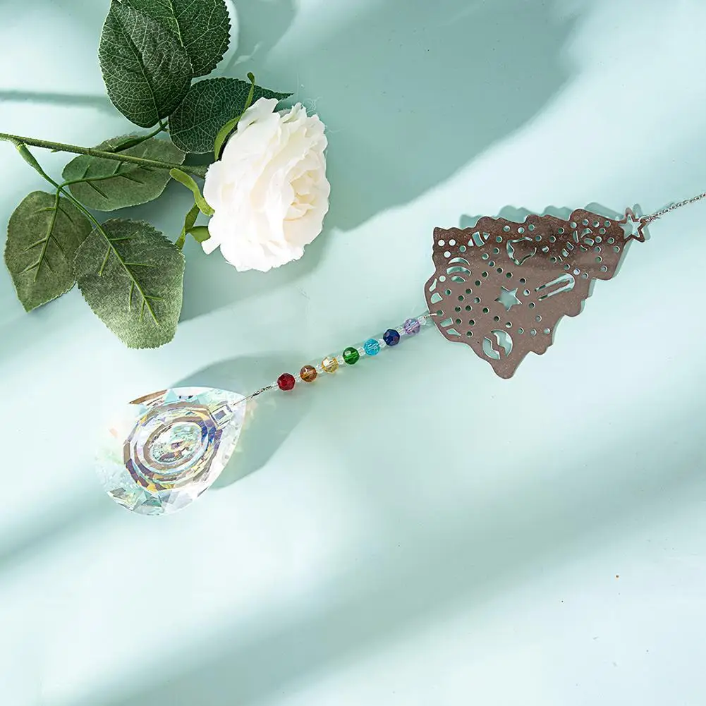 

Multicolor Pendant Crystal Suncatchers Window Hanging Decoration DIY Hanging Wall Ornaments Window Decoration Home O4Z8