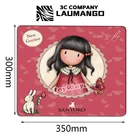 Коврик для мыши, игровой коврик для клавиатуры, маленький игровой пк, планшет в стиле аниме сантоло для девочек, компьютерные аксессуары, коврик для мыши, Настольный коврик