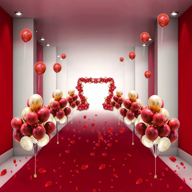 30 шт./лот красные воздушные шары гранат гелиевый двухслойный воздушный шар