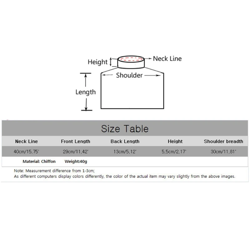 

Women Vintage Leopard Detachable Half Blouse Ruffles Stand False Collar Dickey