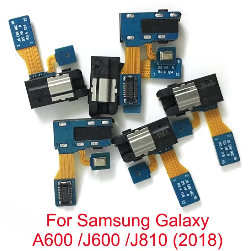 Разъем для наушников микрофон Samsung J6 J8 A6 Plus 2018 J600 J600f J810 j810f A600 телефон новые