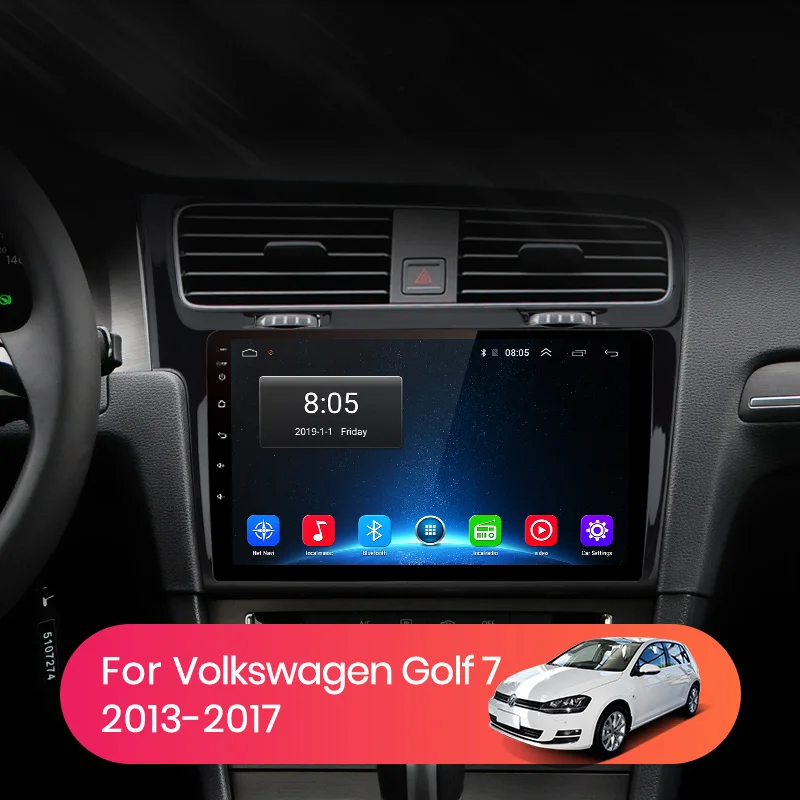 Автомагнитола AWESAFE PX9 для VW мультимедийный видеоплеер на Android 2013 2 ГБ + 32 с GPS Golf 7 2014