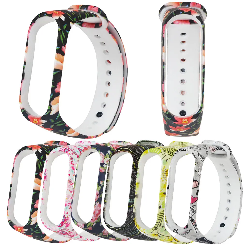 Модные Спортивные Мягкие силиконовые сменные браслеты на запястье ремешок для