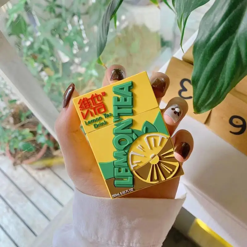 Vitasoy бутылка для лимона Форма силиконовый защитный чехол Зарядка 2 палец кольцо 1