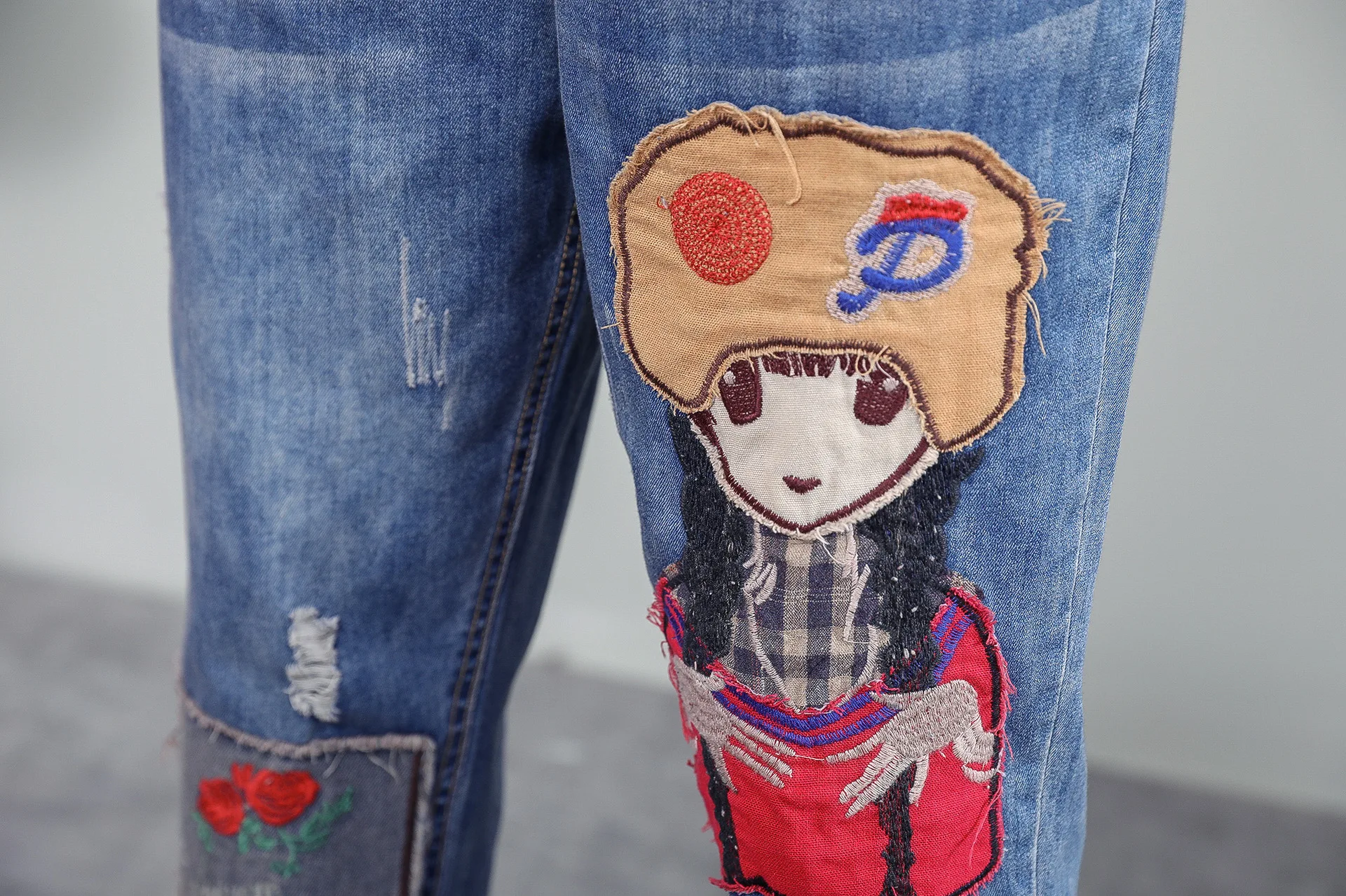 Винтажные женские Джинсы бойфренда из хлопка джинсы для женщин с высокой талией