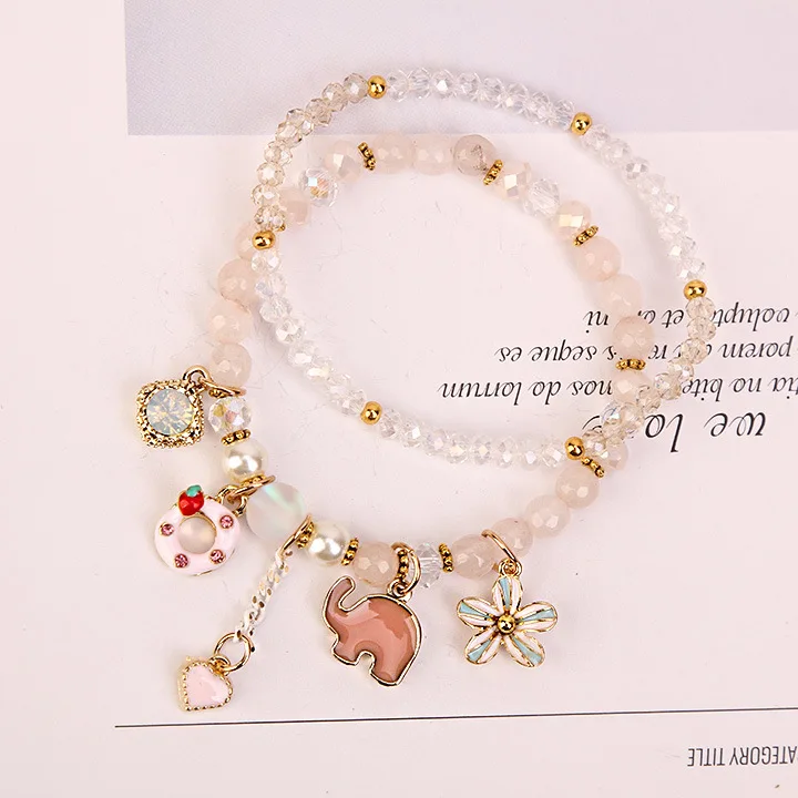 ATTRACTTO 2 шт./компл. цветок &amp слон манжеты Браслеты для Для женщин с украшением в