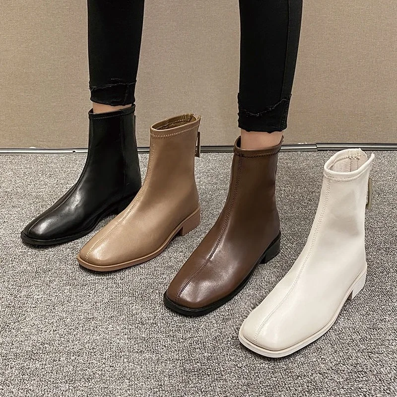 

Hot New Autumn Early Winter Shoes Women Flat Heel Boot Fashion Women's Martin Boots Woman Ankle Botas Women Zapatillas Mujer