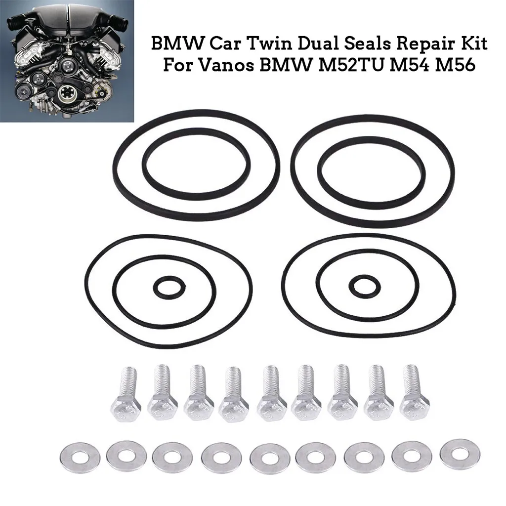 Двойные уплотнения набор для ремонта/обновления BMW Vanos M52TU M54 M56 OEM 11361440142 высокое
