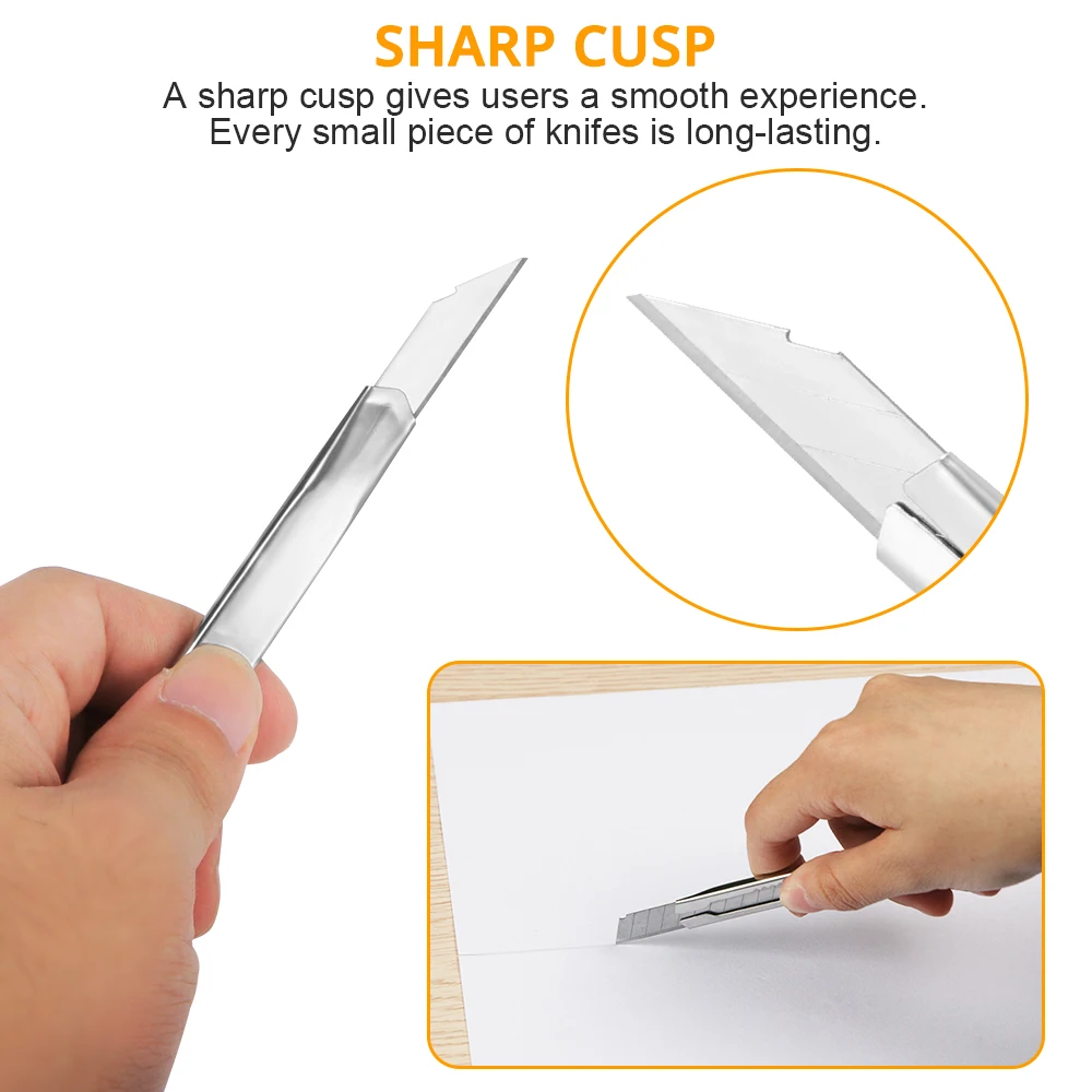 С низким содержанием углерода сплава Сталь Ножи 10 шт./упак. 9 мм нож для резки