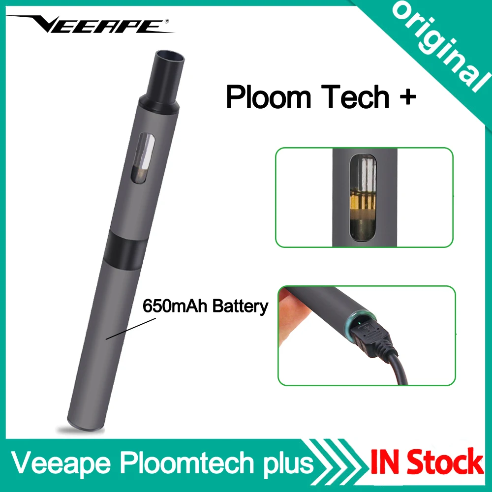 Электронная сигарета оригинал Veeape Ploomtech ploom tech Plus 650 вэпорайзер на батарейках