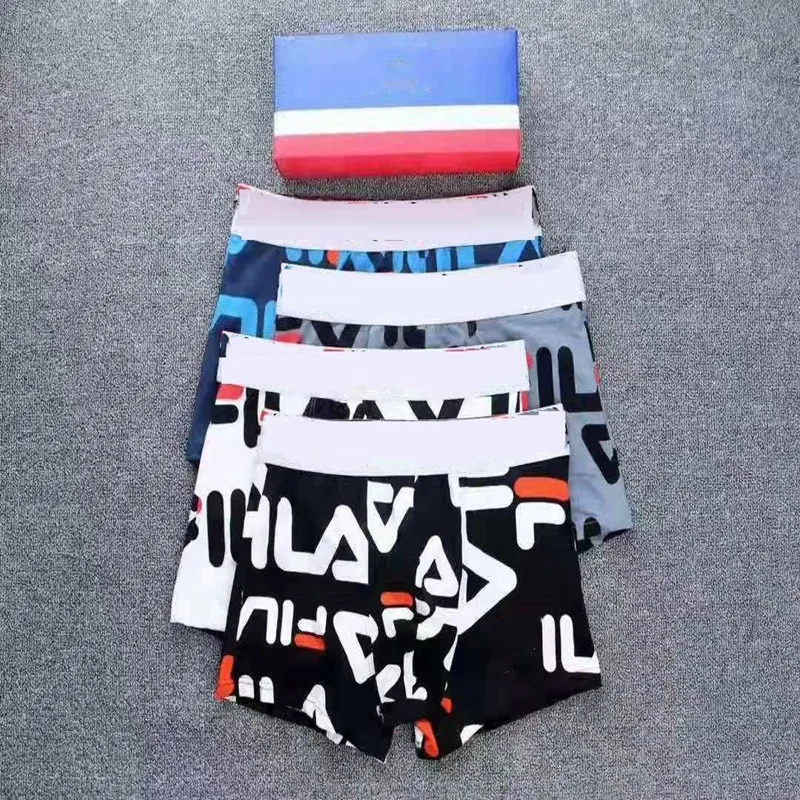 

4 PCS Men Underwear Sexy FIandLA Brand Underpants Male Boxer Cotton Comfort Breathable Fashion