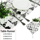 Современная настольная дорожка, комод, шарфы, Геометрическая настольная дорожка с кисточками для фермерского дома, кухни, украшение для обеденного стола