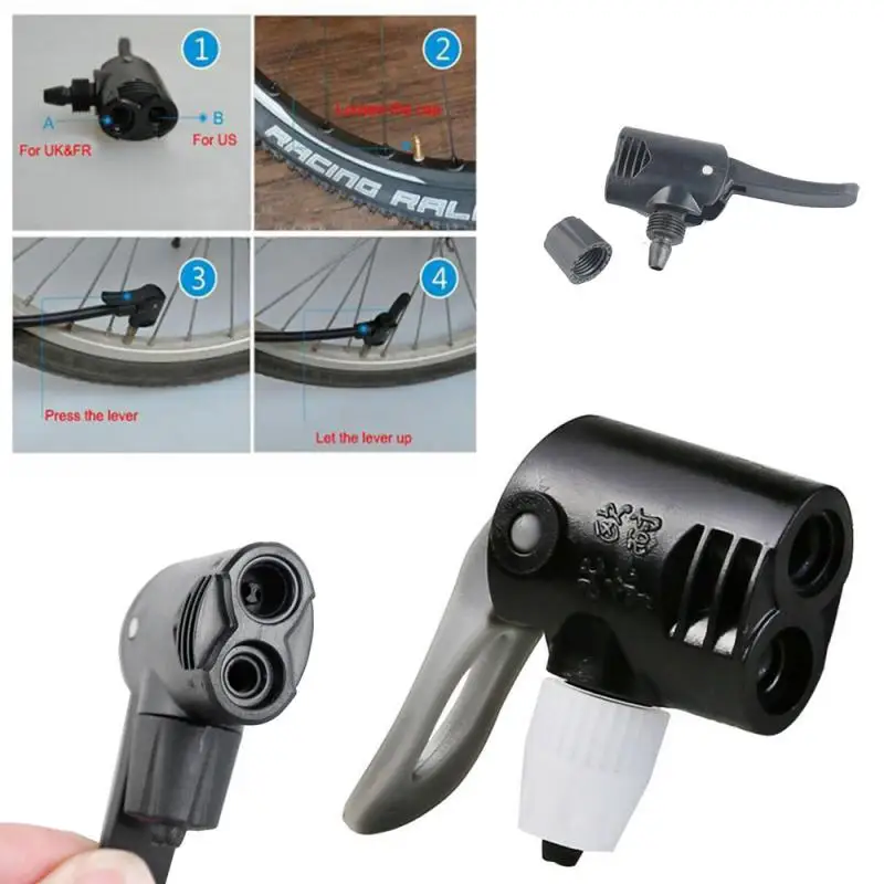 

1PC Bicycle Pump Adapter Valve Bicycle Air Pump Inflator FV AV Valve Dual Head Adapter Valve Convertor