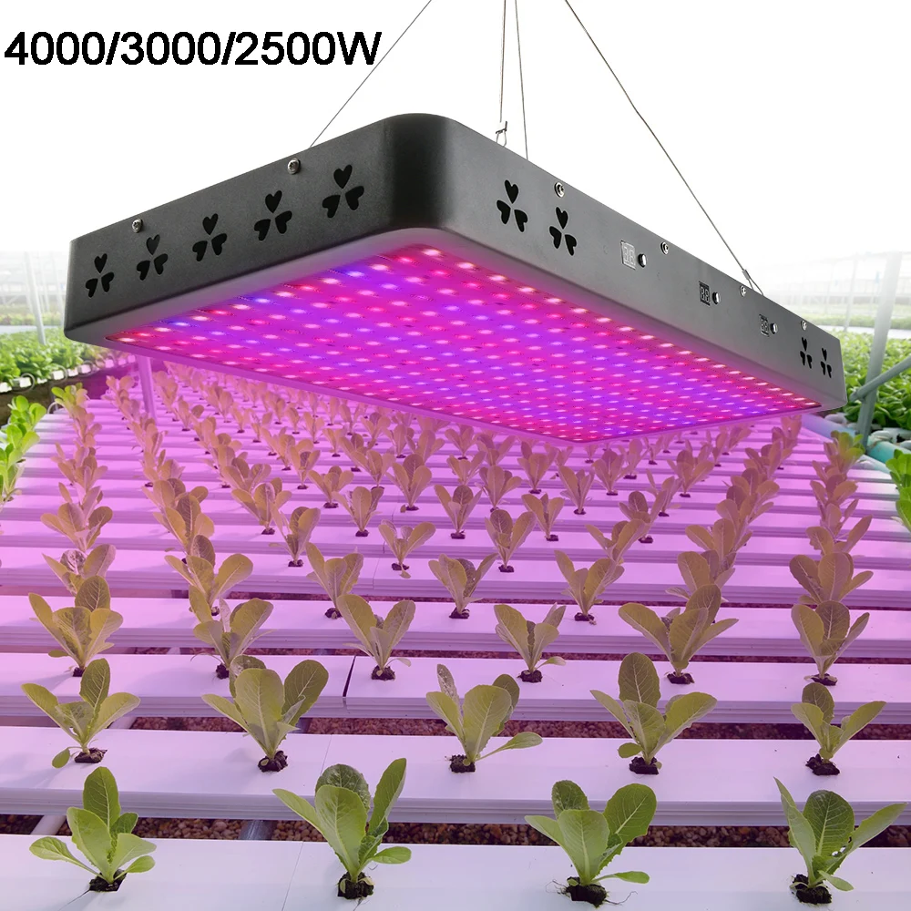 Фото Светодиодный Grow светильник полный спектр 2500/3000/4000 Вт УФ ИК для роста растений