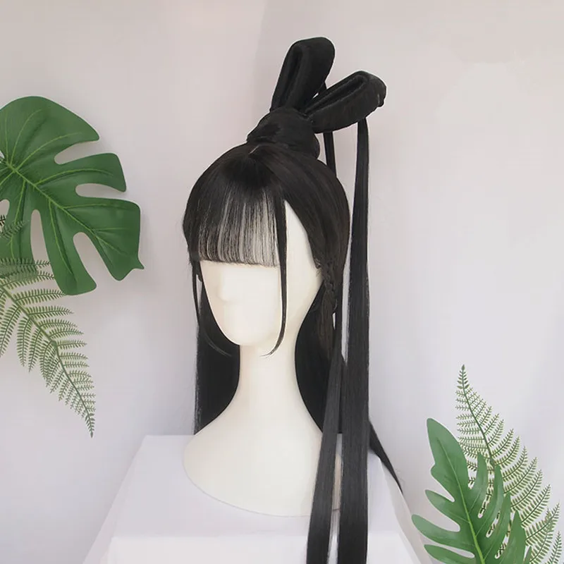 

80 см антикварная принцесса Феи волос Продукты для женщин счастливый Маскарад партии cospaly hanfu студия головной убор для фотографии