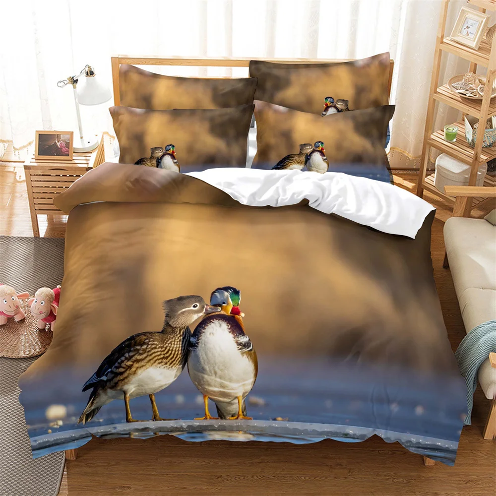 

Birds Bedding Sets 3D Digital Printing Quilt Cover Mario Pattern Bedspread Single Twin Full Queen King Size Bedding