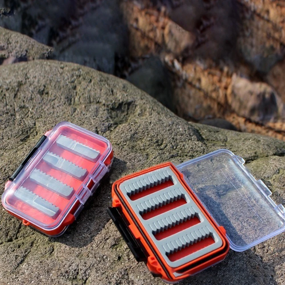 1pc Plastic Fishing Lure Box Gear Fish Squid Line Transparent Fly Hooks Outdoor Hook Road Accessories Boxs | Спорт и развлечения