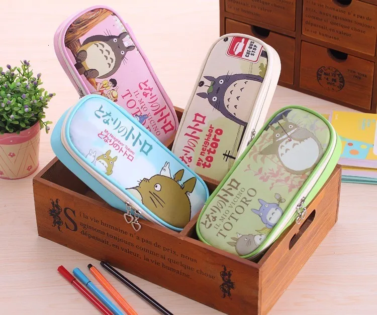 Чехол для карандашей totoro, kalem kutu papeleria, чехол для карандашей, милая сумка для карандашей, большая вместительность, plumier estojo de lapis, сумка для ручек