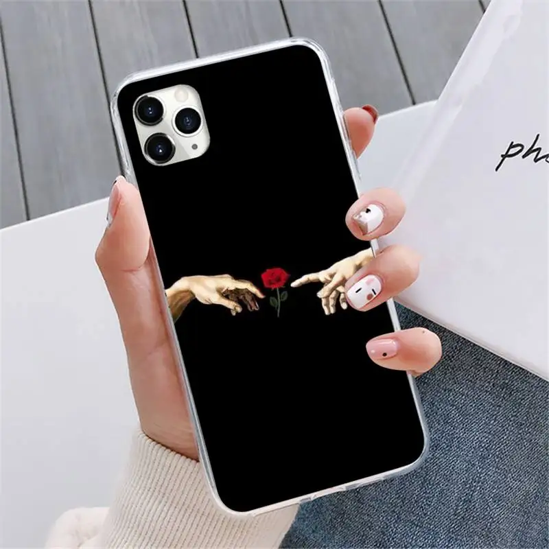 

Mona Lisa Art David statue Phone Cases For iphone 12 5 5s 5c se 6 6s 7 8 plus x xs xr 11 pro max mini