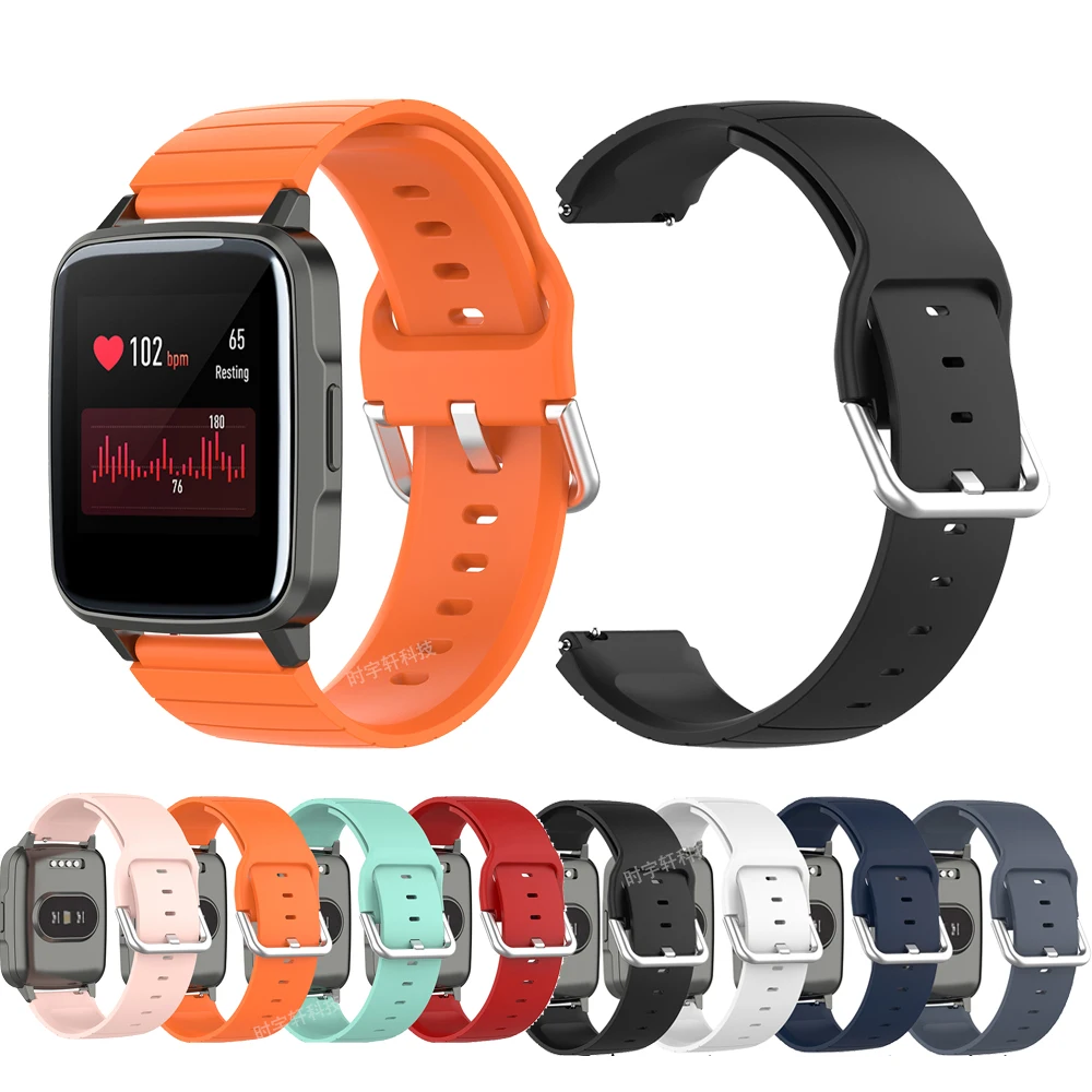 

For Haylou Solar LS01 19mm watchband Strap Silicone smart Watch Accessories Bracelet band For Haylou Solar LS01 ID205 Willful IP