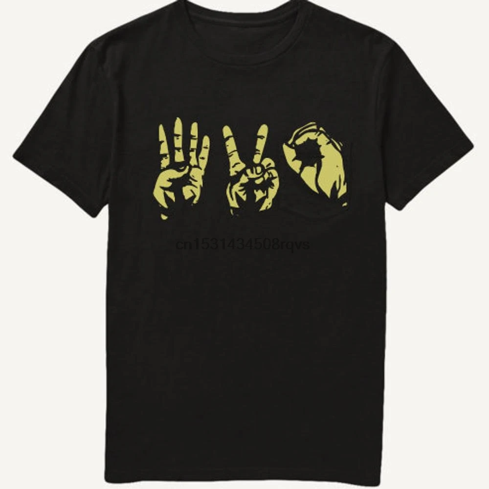 Футболка унисекс на выбор цветов 420 пальцев|Мужские футболки| |