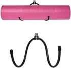 Универсальный Металлический регулируемый настенный стеллаж, настенный держатель для хранения, полка для йоги, коврик для йоги, коврик для упражнений, блоки для йоги,