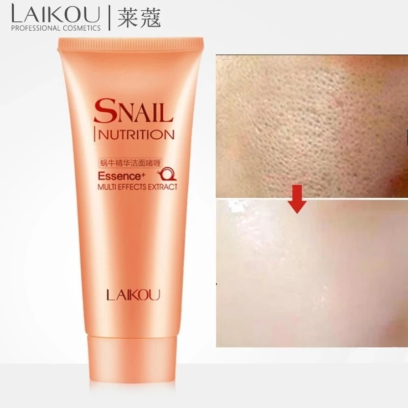 

LAIKOU Snail Facial Cleanser Snail Nutrition Essence Multi Effects Face Wash Anti Aging Mild Exfoliating Gel Deep Pore Cleansing