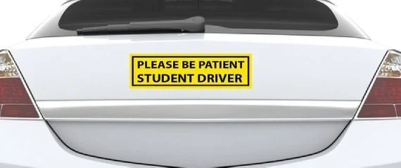 

For Please Be Patient Student Driver All Weather Auto Car Vinyl Sticker Mural