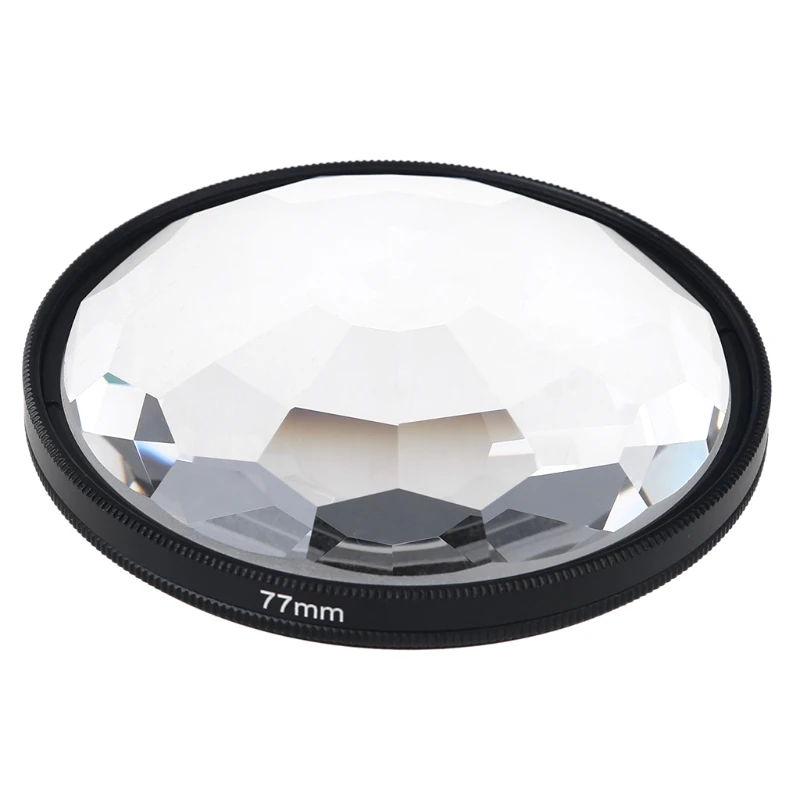 

77mm Kaleidoscope Prism Kaleidoscope Glass Prism Camera Glass Filter Variable Number of Subjects SLR Photography My06 21