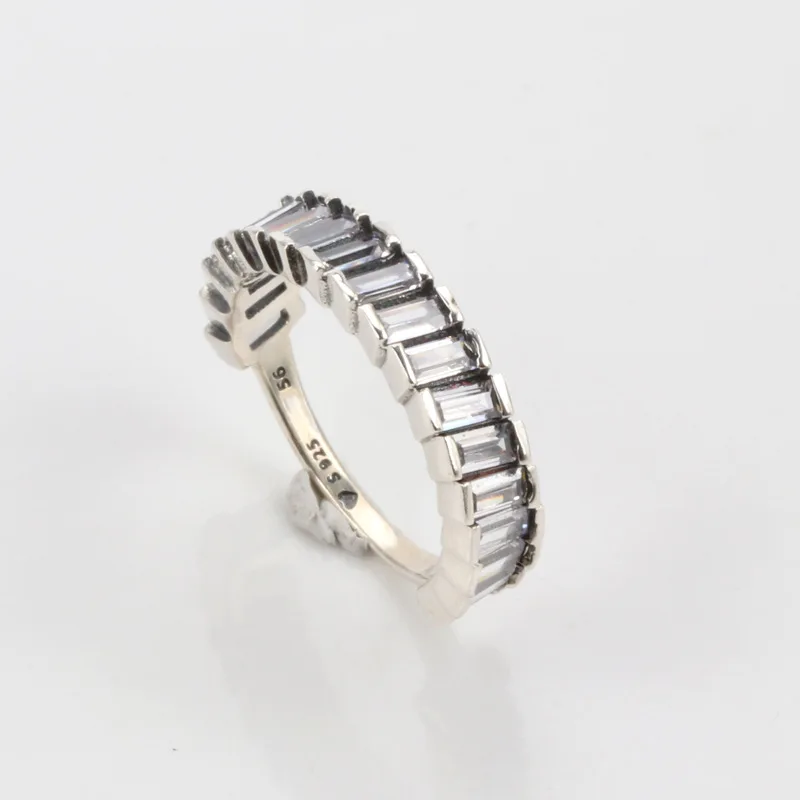 

100% 925 Sterling Silver Pan Ring New Creative Glacier Simple Versatile Glacier Ring For Women Wedding Party Fashion Jewelry
