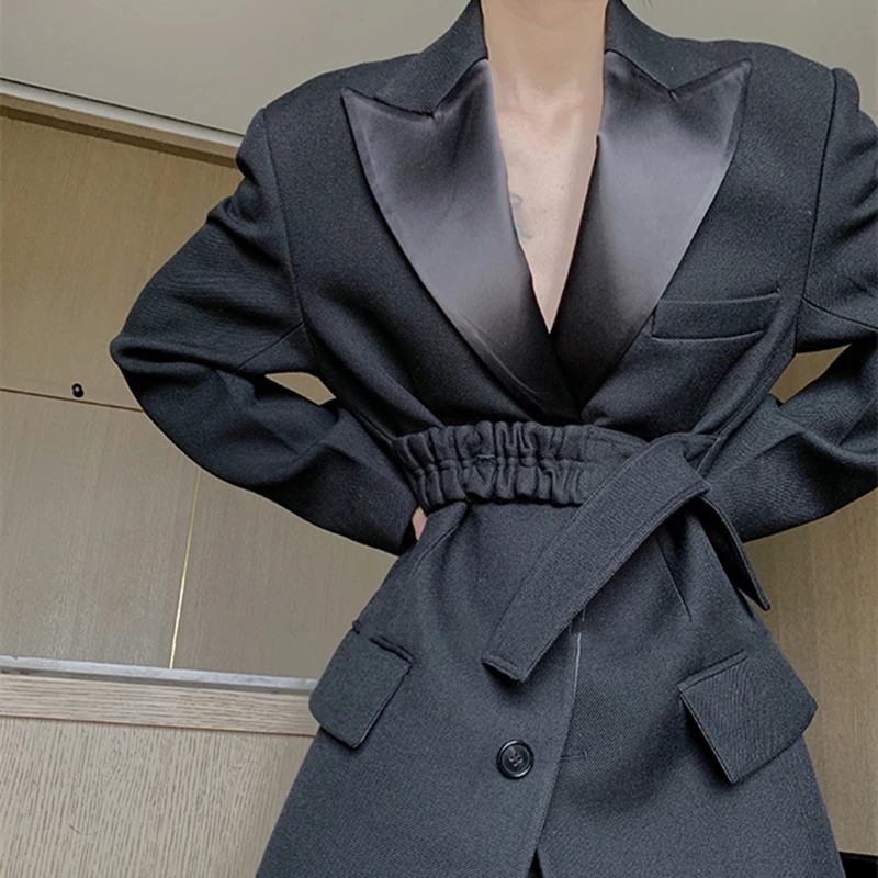 Женское зимнее шерстяное пальто Новая Винтажная элегантная одежда OL модная