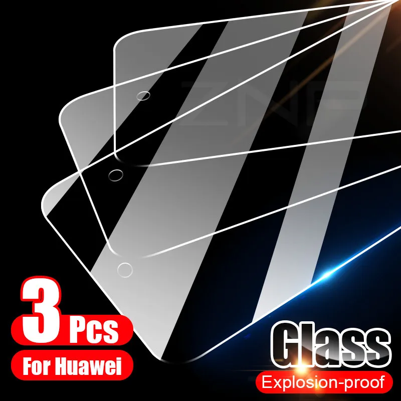 Комплект из 3 предметов Защитная пленка для экрана закаленного стекла Huawei P30 P40 P20