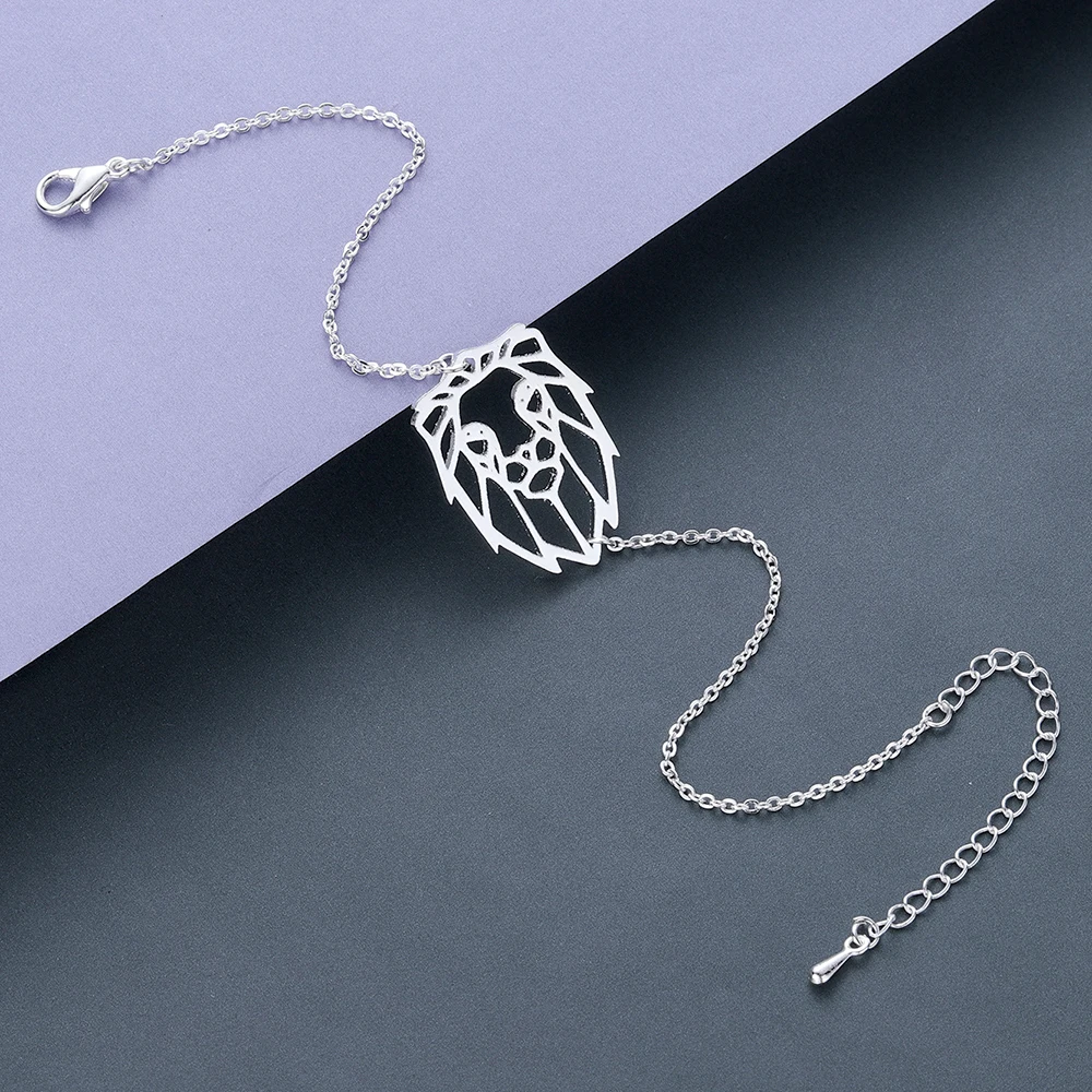 Браслет на ногу Kinitial Золотой в стиле панк King для женщин и мужчин украшение виде