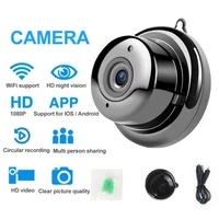 mini wifi ip camera hd 1080p wireless indoor camera nightvision two way audio motion detection baby monitor v380
