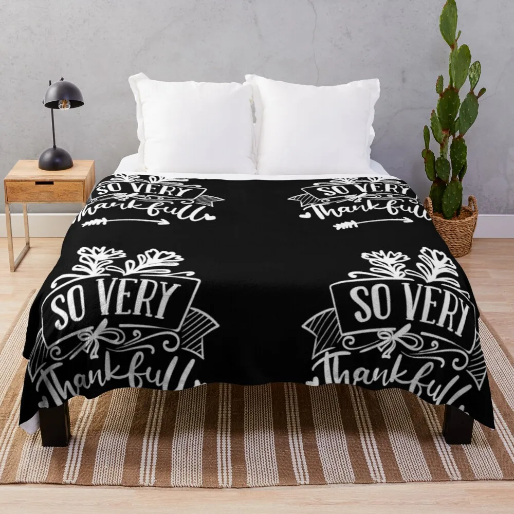 

Thanksgiving Sayings Soft Flannel Sherpa Sherpa Summer Covering Blanket Throw for adult Children Kids on Bed Sofa Couch