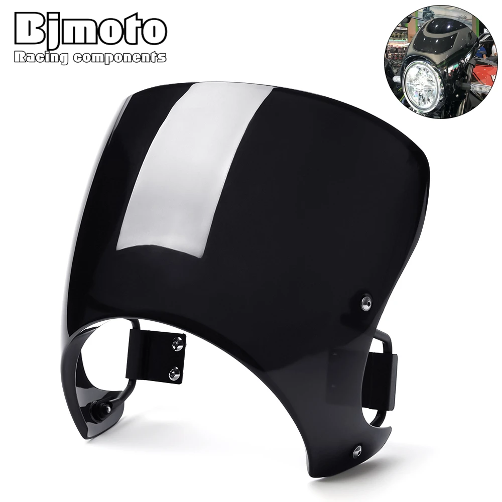 

Ветрозащитный экран для мотоцикла BJMOTO для Kawasaki Z900RS 2018-2020, ветрозащитный экран на лобовое стекло с крепежным держателем